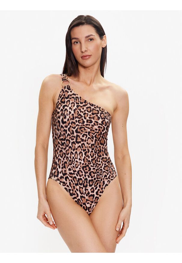 MICHAEL Michael Kors Strój kąpielowy Wildcat MM9M614 Brązowy. Kolor: brązowy. Materiał: syntetyk