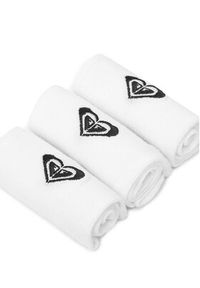 Roxy Zestaw 3 par niskich skarpet damskich AS_ROXY_06Z_SS25 (3-PACK) Biały. Kolor: biały. Materiał: materiał, bawełna