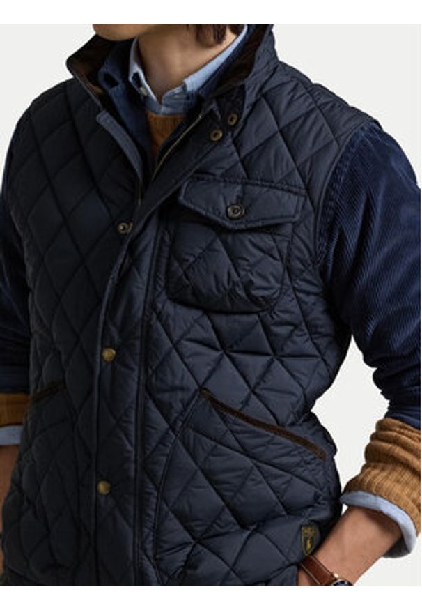 Polo Ralph Lauren Kamizelka 710940375001 Granatowy Regular Fit. Typ kołnierza: polo. Kolor: niebieski. Materiał: syntetyk
