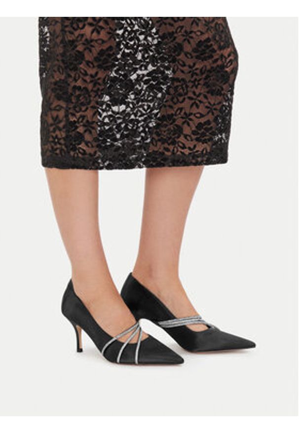 Jenny - JENNY Szpilki CEO-6V9221-9 Czarny. Kolor: czarny. Materiał: materiał. Obcas: na szpilce