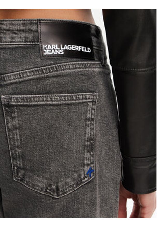 Karl Lagerfeld Jeans Jeansy A1W10041 Szary Mom Fit. Kolor: szary