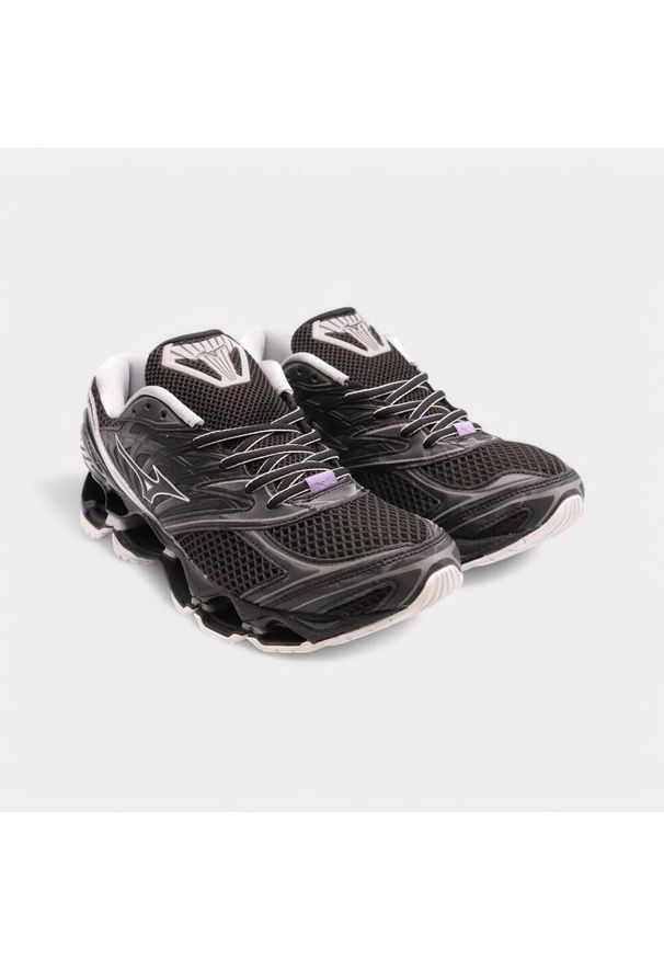 Buty męskie Mizuno Wave Prophecy LS black/silver/purple haze. Kolor: czarny. Model: Mizuno Wave