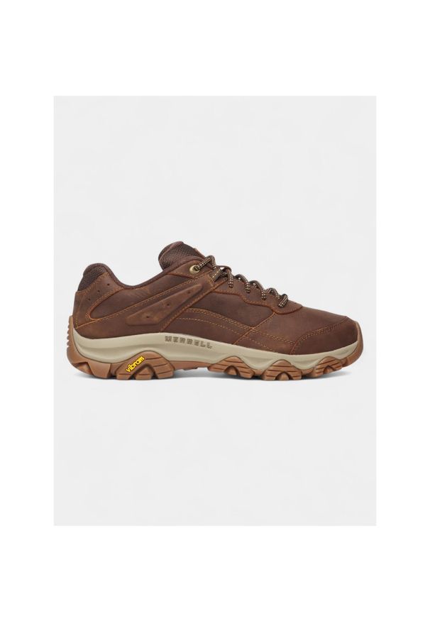 Buty turystyczne męskie Merrell Moab Adventure 3. Okazja: na co dzień. Kolor: brązowy. Materiał: skóra