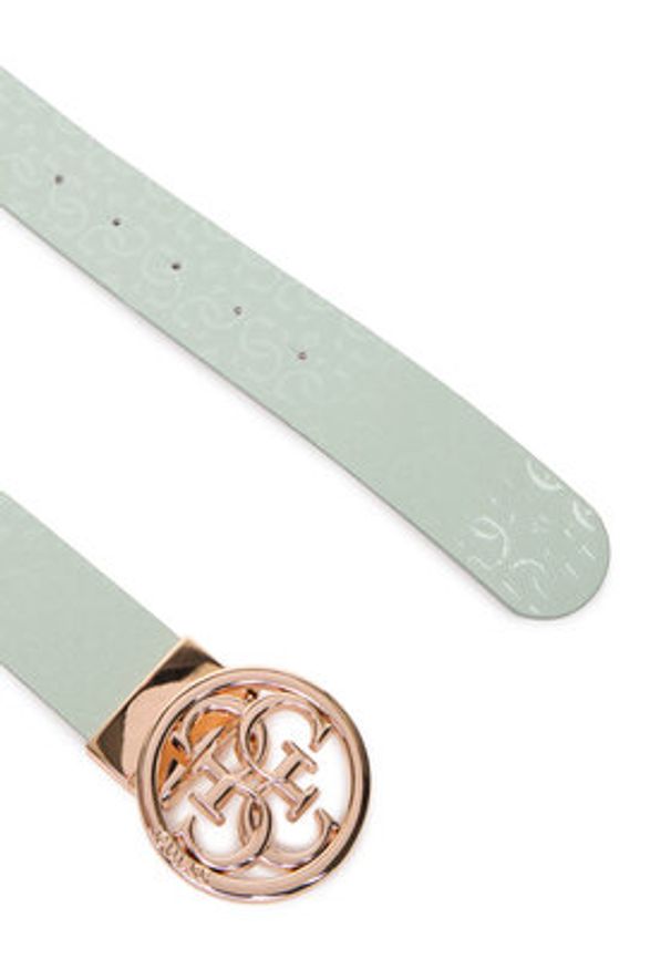 Guess Pasek Damski BW9319 P6135 Zielony. Kolor: zielony. Materiał: skóra