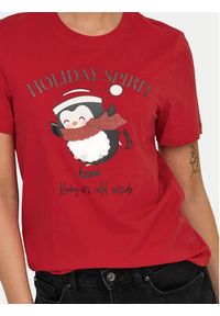 only - ONLY T-Shirt Kita 15331069 Czerwony Regular Fit. Kolor: czerwony. Materiał: bawełna #7