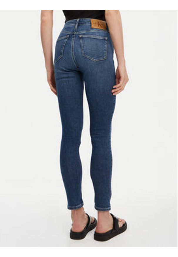 Calvin Klein Jeans Jeansy J20J225149 Granatowy Skinny Fit. Kolor: niebieski