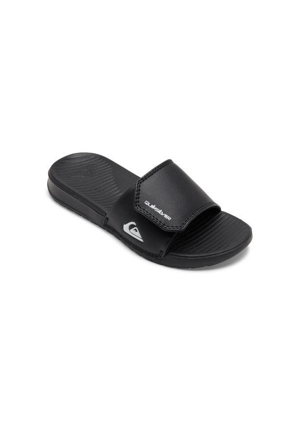 Quiksilver - Klapki basenowe dla Chłopców BRIGHT COAST. Zapięcie: rzepy. Kolor: czarny. Materiał: syntetyk. Sport: fitness, pływanie