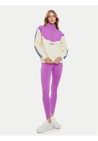 Roxy Bluza Essential Energy ERJFT04860 Różowy Loose Fit. Kolor: różowy. Materiał: bawełna #3