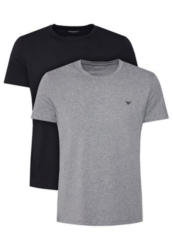 Emporio Armani Underwear Komplet 2 t-shirtów EM000391 AF10776 MC028 Kolorowy Regular Fit. Materiał: bawełna. Wzór: kolorowy