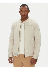 Guess Kurtka przejściowa M5YL02 W0252 Beżowy Regular Fit. Kolor: beżowy. Materiał: syntetyk