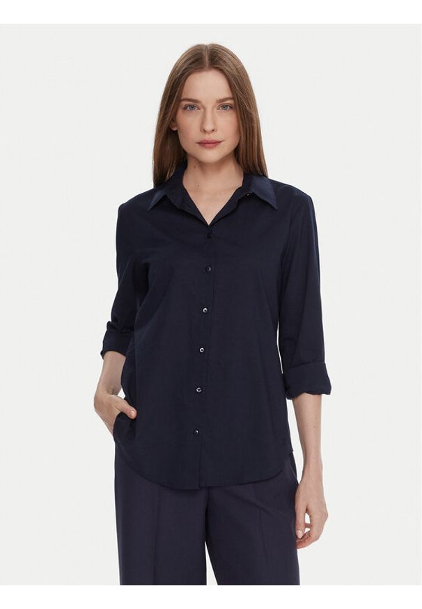 United Colors of Benetton - United Colors Of Benetton Koszula 5WPQDQ0AX Granatowy Regular Fit. Kolor: niebieski. Materiał: bawełna
