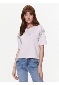 Liu Jo T-Shirt A3418 J5003 Różowy Regular Fit. Kolor: różowy. Materiał: bawełna #1
