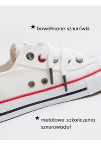 Big-Star - Trampki męskie niskie białe JJ174600 101. Okazja: do pracy, na co dzień. Zapięcie: sznurówki. Kolor: biały. Materiał: jeans, żakard. Szerokość cholewki: normalna. Styl: sportowy, casual #9