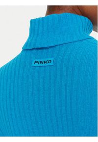 Pinko Golf Kanaani 104344 A278 Niebieski Regular Fit. Typ kołnierza: golf. Kolor: niebieski. Materiał: wełna #4