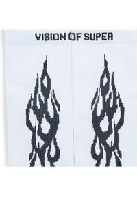 Vision Of Super Skarpety wysokie unisex VSA00787CZ Biały. Kolor: biały. Materiał: materiał