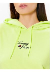 Tommy Jeans Bluza Essential Logo DW0DW15410 Zielony Boxy Fit. Kolor: zielony. Materiał: bawełna
