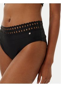 BOSS Dół od bikini Eyelet 50540672 Czarny Regular Fit. Kolor: czarny. Materiał: syntetyk