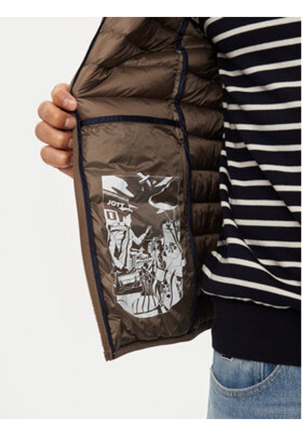 Jott Kurtka puchowa Mat P000MDOW02 Beżowy Slim Fit. Kolor: beżowy. Materiał: syntetyk