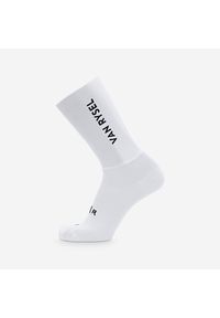 VAN RYSEL - Skarpetki rowerowe szosowe Van Rysel RCR R. Kolor: biały. Materiał: poliester, poliamid, elastan. Sport: kolarstwo #1