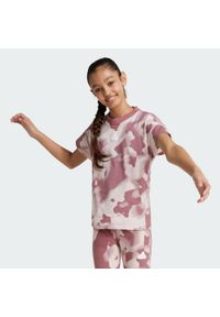 Adidas - Koszulka Future Icons Camo Printed Kids. Kolor: biały, różowy, czerwony, wielokolorowy