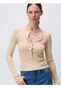 Reserved - Sweter z lyocellu - Inny. Materiał: dzianina