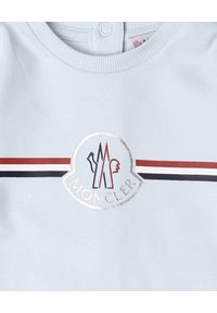 MONCLER KIDS - Niebieskie śpioszki z czapką 0-2 lat. Kolor: niebieski. Materiał: bawełna. Wzór: aplikacja #2