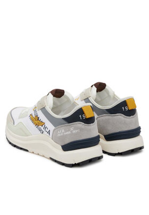 Aeronautica Militare Sneakersy 251SC286CT3543 Biały. Kolor: biały. Materiał: skóra, zamsz
