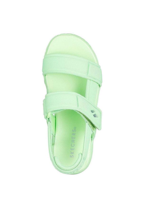 skechers - Sandały Skechers Uno Lite Sandal-sunn, Dzieci. Kolor: zielony. Materiał: materiał, syntetyk