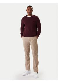 TOMMY HILFIGER - Tommy Hilfiger Chinosy Denton Essential MW0MW40262 Beżowy Straight Fit. Kolor: beżowy. Materiał: bawełna #2