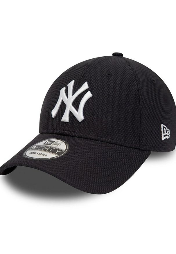 Czapka New Era Diamond Era 9Forty New York Yankees, Dla obu płci. Kolor: szary. Materiał: poliester. Styl: sportowy