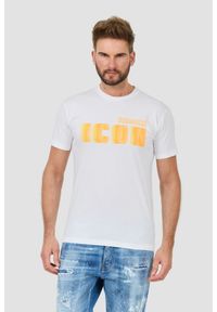 DSQUARED2 Biały męski t-shirt Icon Blur Cool Fit Tee, Rozmiar XL. Kolor: biały