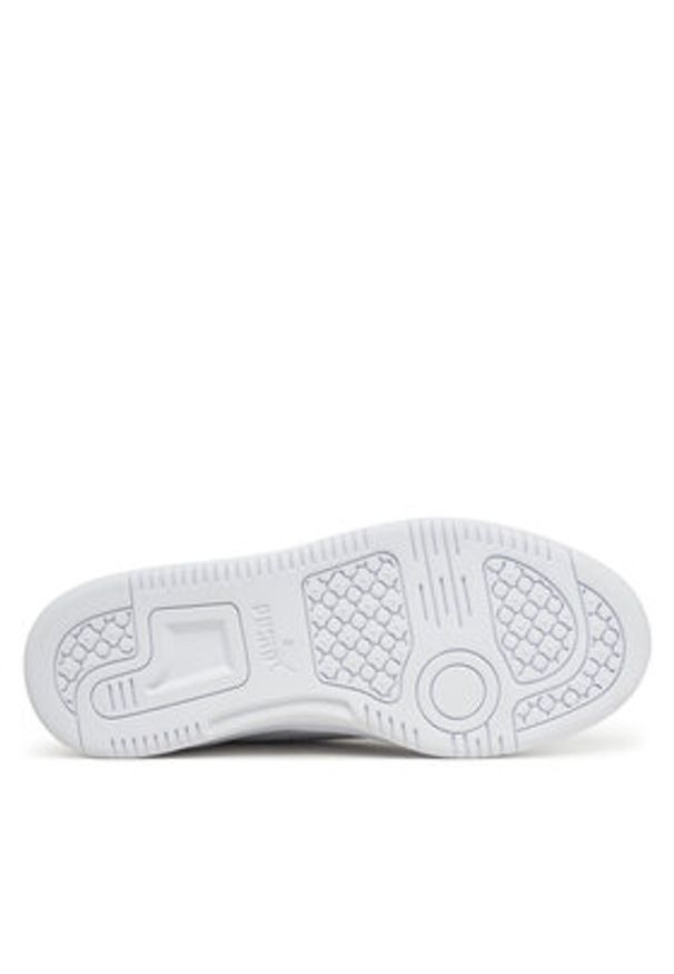 Puma Sneakersy Rebound V6 Lo Jr 393833 03 Biały. Kolor: biały. Materiał: skóra