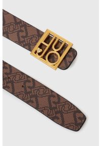 Liu Jo pasek dwustronny damski kolor czarny. Kolor: czarny. Materiał: materiał #2