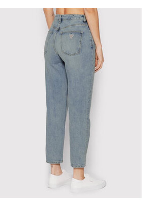 Guess Jeansy W2YA21 D4NH6 Niebieski Mom Fit. Kolor: niebieski