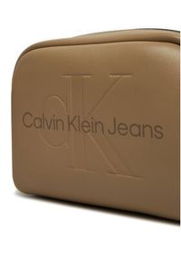 Calvin Klein Jeans Torebka Sculpted Camera Bag18 Mono K60K612220 Beżowy. Kolor: beżowy. Materiał: skórzane #3