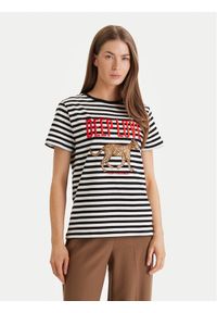 LOLA CASADEMUNT T-Shirt LS2615107 Czarny Regular Fit. Kolor: czarny. Materiał: bawełna #1