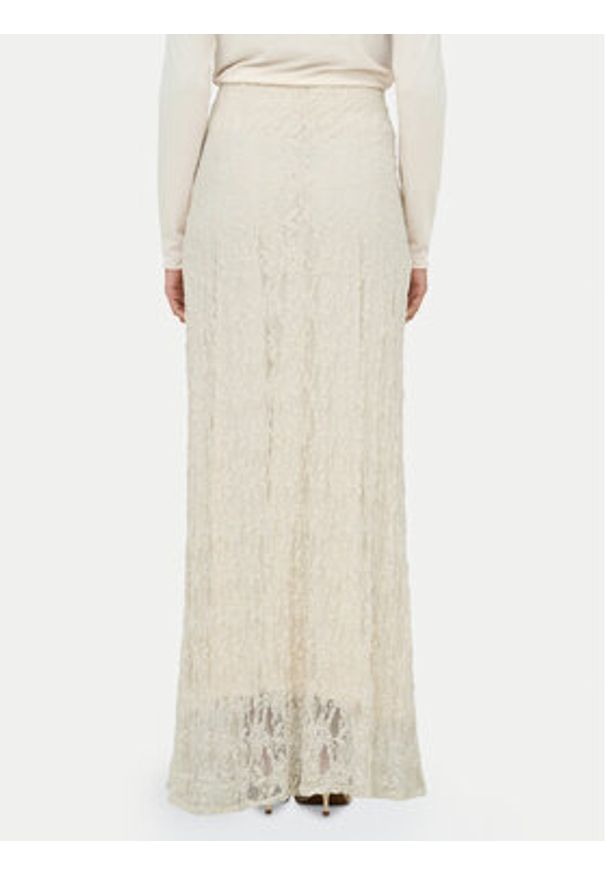 only - ONLY Spódnica maxi Albina 15372797 Beżowy jasny Slim Fit. Kolor: beżowy. Materiał: syntetyk