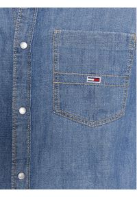 Tommy Jeans Koszula jeansowa Western DM0DM16609 Niebieski Relaxed Fit. Kolor: niebieski. Materiał: bawełna