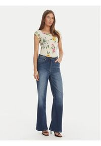 Luisa Spagnoli Bluzka Contigia 100301 Beżowy Slim Fit. Kolor: beżowy. Materiał: syntetyk #5
