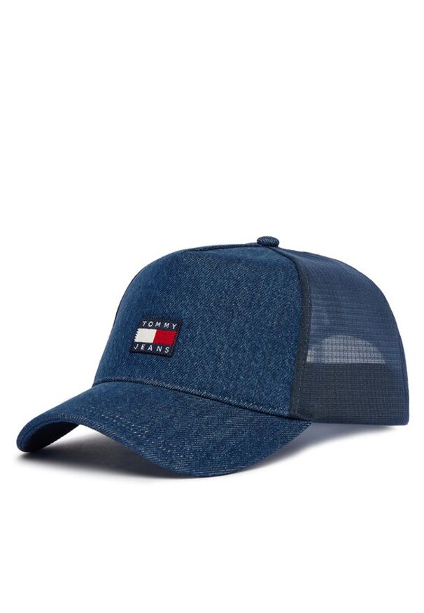 Tommy Jeans Czapka z daszkiem Tjm Hertiage Denim Trucker AM0AM14205 Niebieski. Kolor: niebieski. Materiał: bawełna