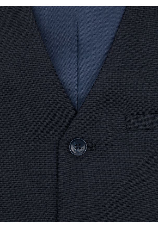 Pako Lorente - PAKO LORENTE – Granatowa kamizelka garniturowa. Kolor: niebieski. Materiał: poliester, wełna. Styl: elegancki, klasyczny