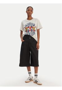 Adidas - adidas T-Shirt Farm Rio Graphic KD4641 Écru Regular Fit. Materiał: bawełna #4