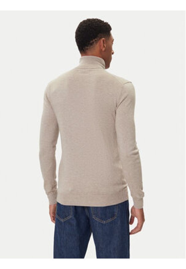 Guess Golf M5BR09 Z0432 Beżowy Regular Fit. Typ kołnierza: golf. Kolor: beżowy. Materiał: syntetyk