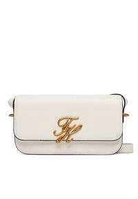 TOMMY HILFIGER - Tommy Hilfiger Torebka Th Script Flap Crossover AW0AW18399 Biały. Kolor: biały. Materiał: skórzane #3