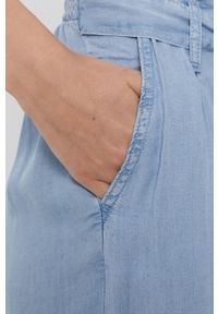 TALLY WEIJL - Tally Weijl Spodnie damskie fason culottes high waist. Stan: podwyższony. Kolor: niebieski. Materiał: tkanina #4