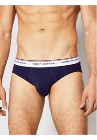 TOMMY HILFIGER - Tommy Hilfiger Komplet 3 par slipów 3p Brief 1U87903766 Granatowy. Kolor: niebieski. Materiał: bawełna #4