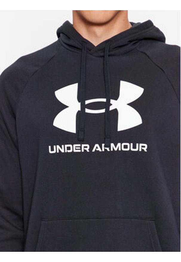 Under Armour Bluza Ua Rival Fleece Logo Hd 1379758 Czarny Loose Fit. Kolor: czarny. Materiał: bawełna