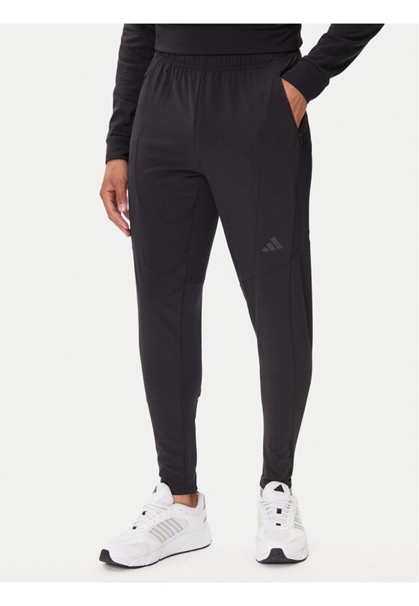 Adidas - adidas Spodnie dresowe Designed for Training Hybrid IY1123 Czarny Slim Fit. Kolor: czarny. Materiał: syntetyk