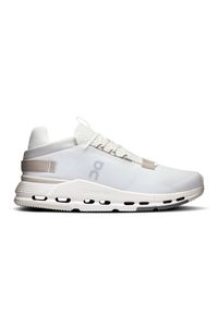 On - Sneakersy męskie ON Cloudnova 2 Men Ice | Sand. Okazja: na co dzień. Kolor: biały. Materiał: materiał. Szerokość cholewki: normalna