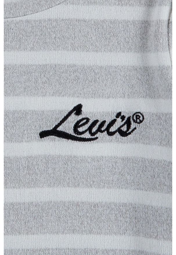 Levi's® - Levi's Sweter dziecięcy kolor szary. Okazja: na spotkanie biznesowe, na co dzień. Kolor: szary. Materiał: dzianina. Styl: casual, biznesowy